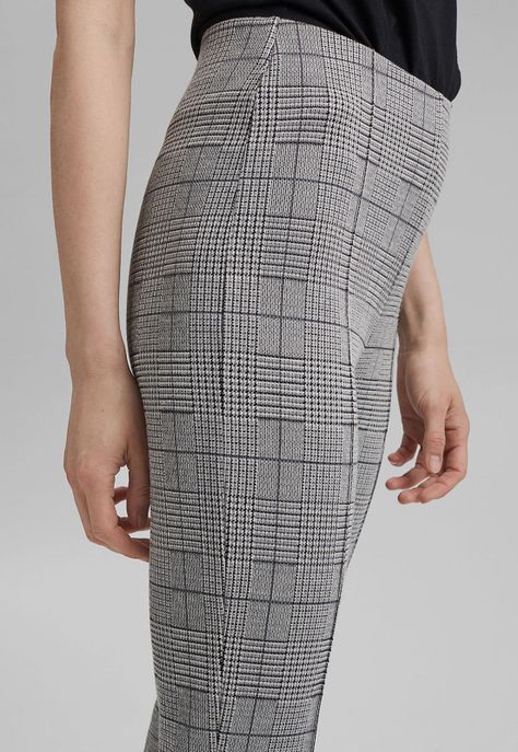 Pantalón Leggings Mujer A Cuadros Esprit-2