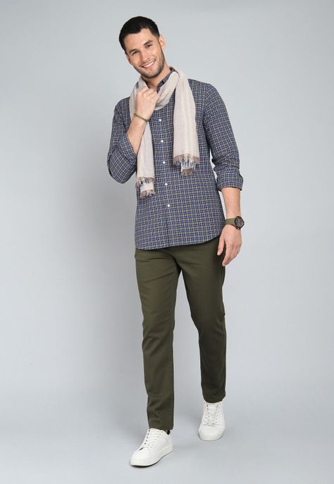 Camisa Cuadros Manga Larga Guy Laroche GLBIF50NB-3