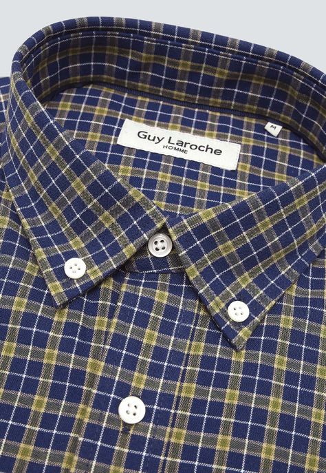 Camisa Cuadros Manga Larga Guy Laroche GLBIF50NB-4