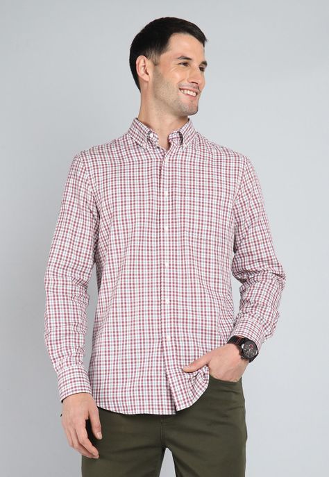 Camisa Cuadros Manga Larga Guy Laroche GLBIF46FU-0