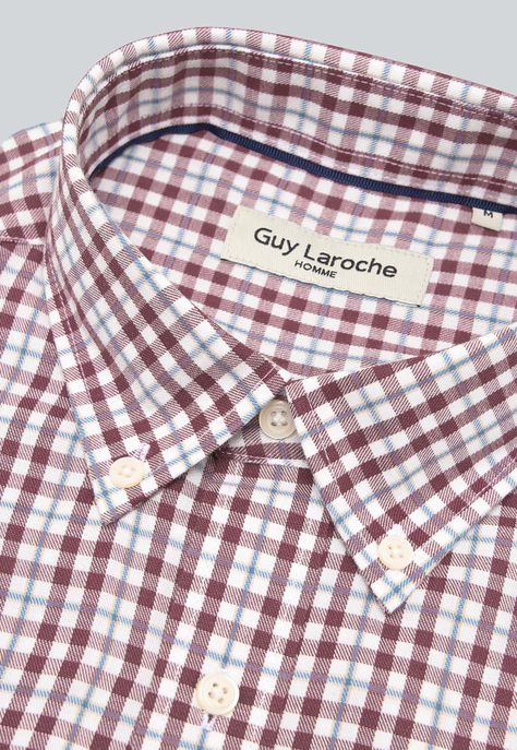 Camisa Cuadros Manga Larga Guy Laroche GLBIF46FU-4