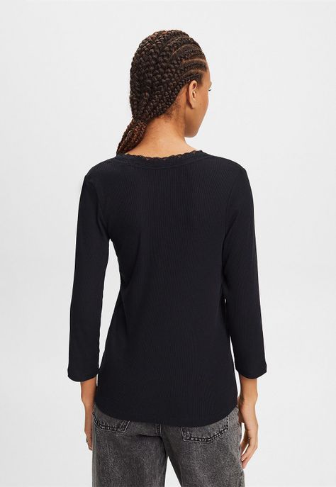 Polera Con Escote Amplio Mujer Esprit-1