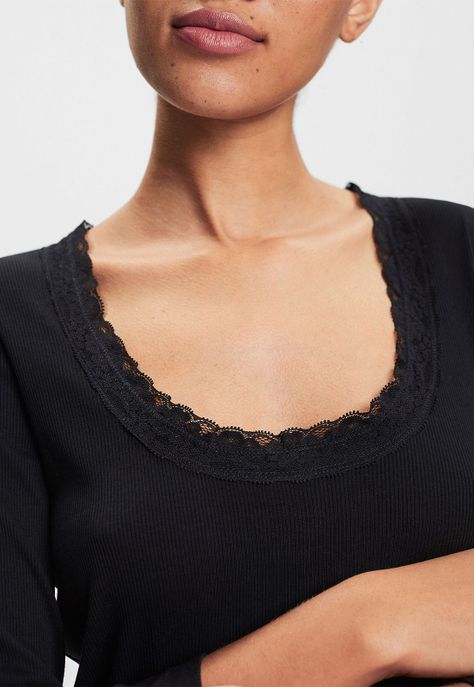 Polera Con Escote Amplio Mujer Esprit-2