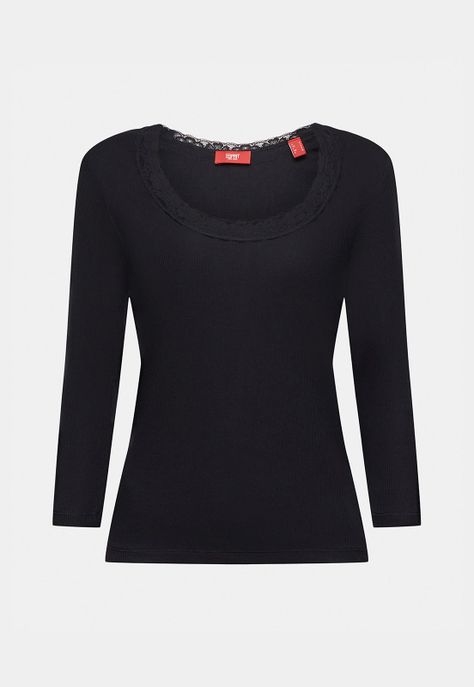 Polera Con Escote Amplio Mujer Esprit-3
