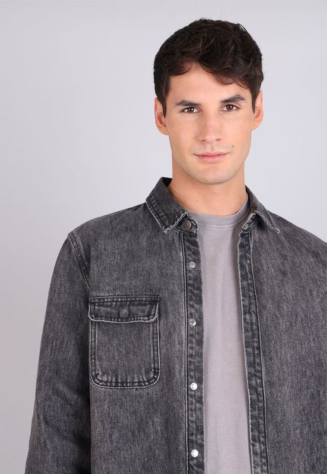 Camisa Oversize ML Hombre Soviet SCMH677NE-2