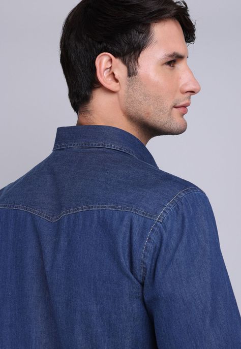 Camisa Denim Manga Larga Soviet BVSHF21NB-4