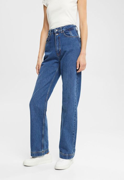 Jeans Recto Mujer Esprit-0