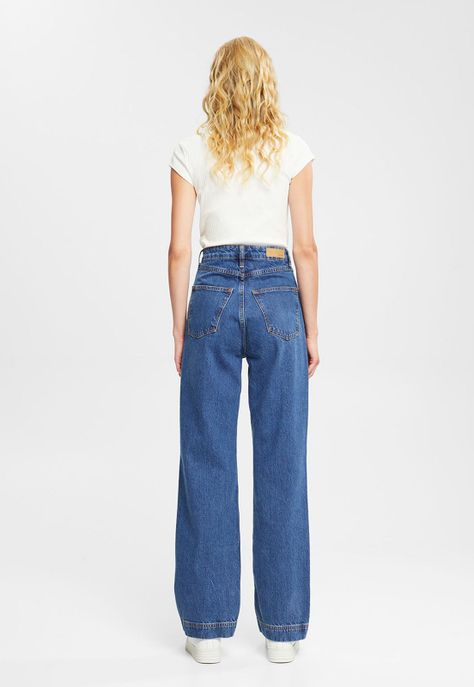 Jeans Recto Mujer Esprit-1