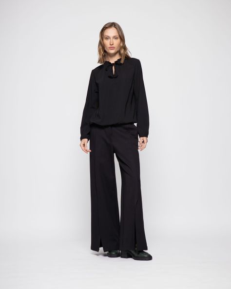 BLUSA MAGNOLIA NEGRO Ludovica-0