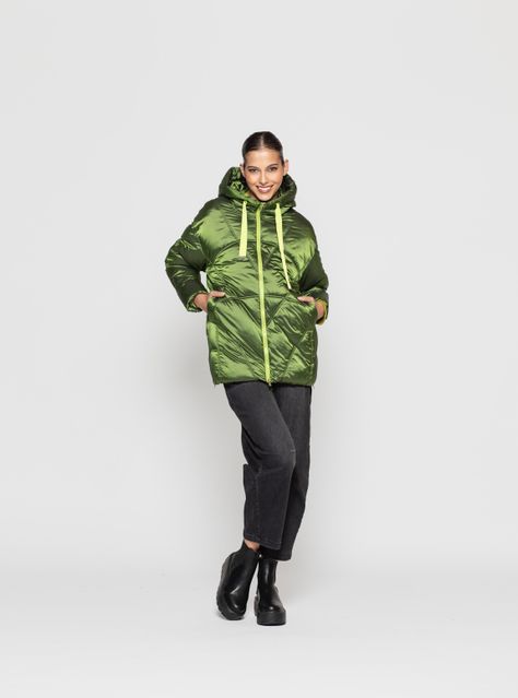 Parka Mujer Telia Verde Lineatre-0