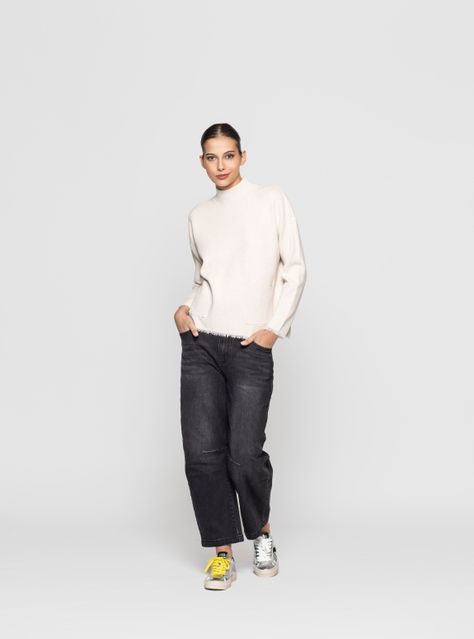 Sweater Mujer Luna  Beige Lineatre-1