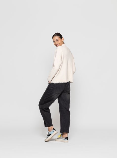Sweater Mujer Luna  Beige Lineatre-2