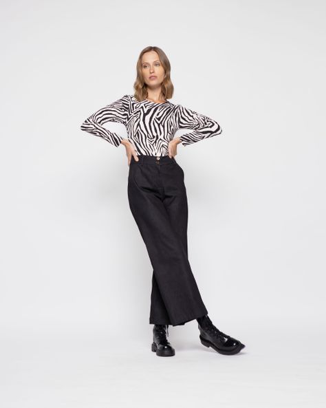 Pantalon Mujer Acacia Negro Ludovica-1