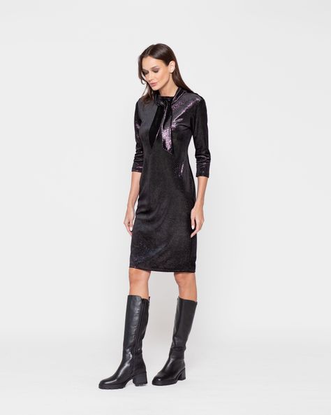 VESTIDO HORTENSIA NEGRO Ludovica-1