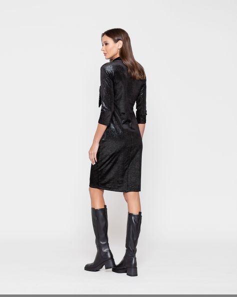 VESTIDO HORTENSIA NEGRO Ludovica-2