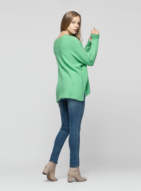 Sweater Mujer Ronja Verde Lineatre-0