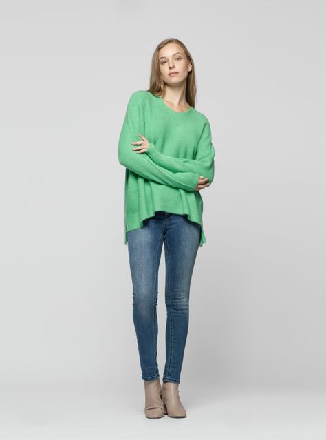Sweater Mujer Ronja Verde Lineatre-1