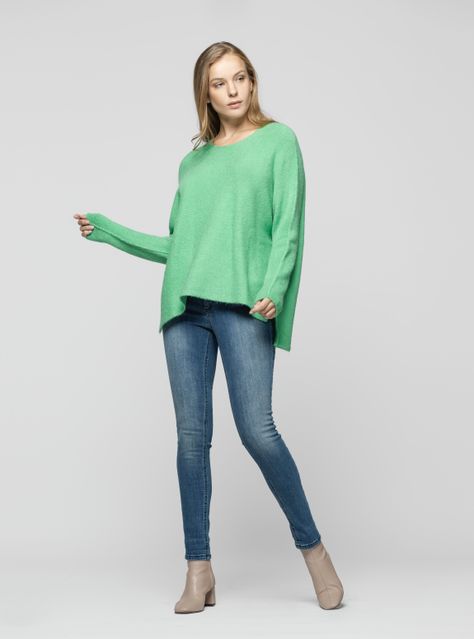 Sweater Mujer Ronja Verde Lineatre-2