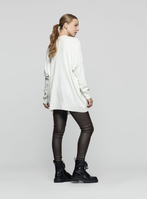 Sweater Mujer Mirian Blanco Lineatre-1