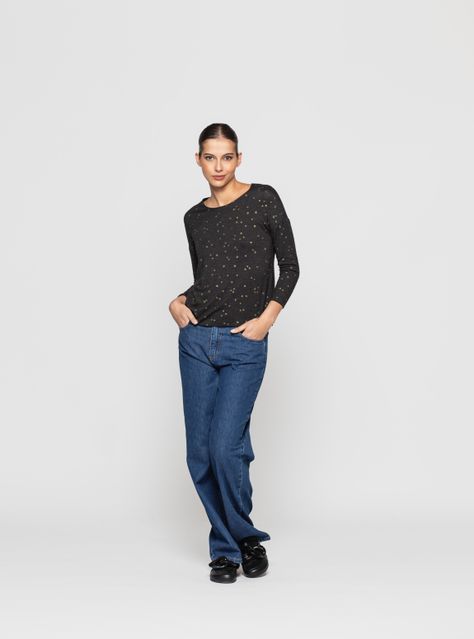 Polera Mujer Naira Negro Lineatre-0