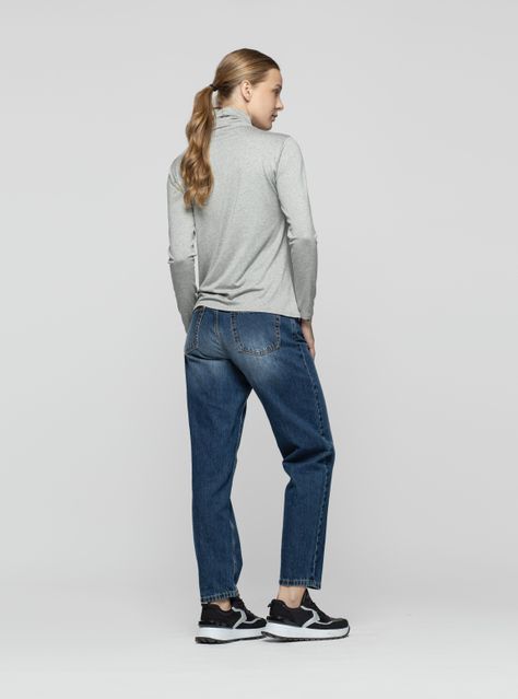 Polera Mujer Soraya Gris Lineatre-1
