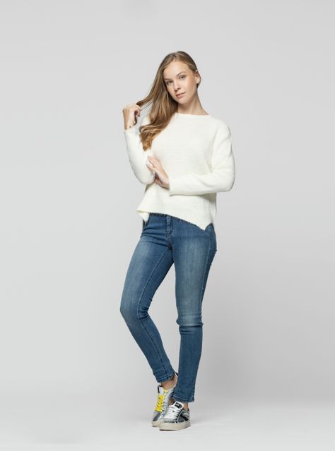 Sweater Mujer Odalys Blanco Lineatre-0