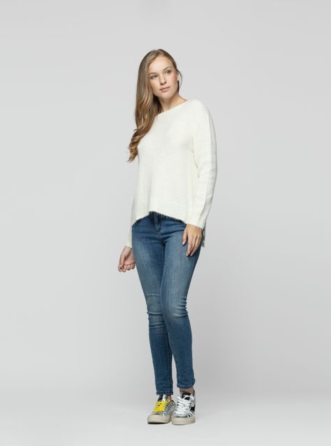 Sweater Mujer Odalys Blanco Lineatre-2