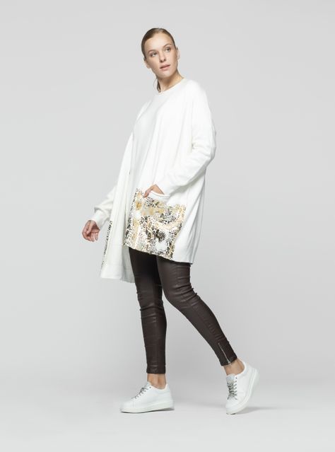 Sweater Mujer Ophira Blanco Lineatre-0