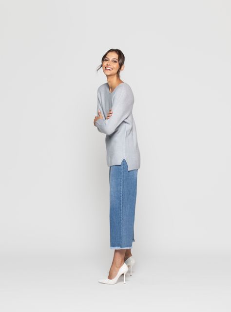 Sweater Mujer Geral Gris Lineatre-0