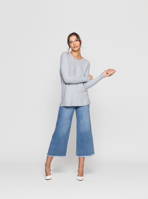 Sweater Mujer Geral Gris Lineatre-1