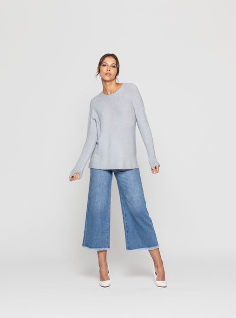 Sweater Mujer Geral Gris Lineatre-2