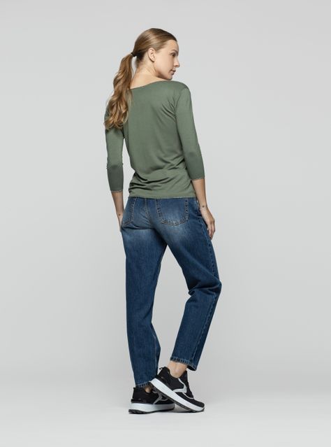 Polera Mujer Zina Verde Lineatre-2