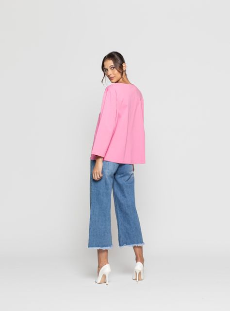 Polera Mujer Myra Fucsia Lineatre-1