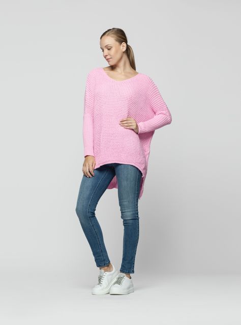 Sweater Mujer Malina Rosado Lineatre-2