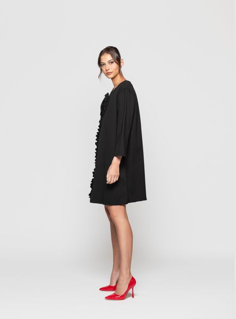 Vestido Mujer Alara Negro Lineatre-2