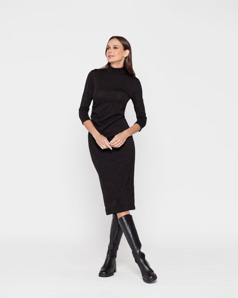 VESTIDO AMAPOLA NEGRO Ludovica-0