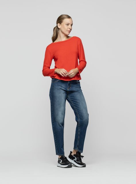 Polera Mujer Nilia Coral Lineatre-0