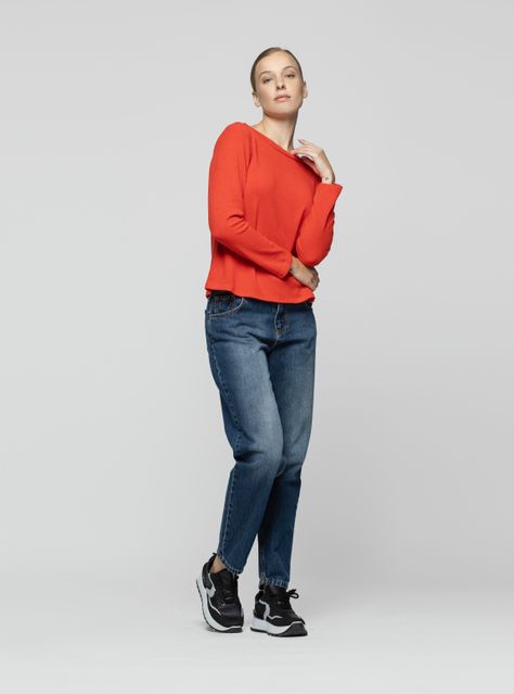 Polera Mujer Nilia Coral Lineatre-2
