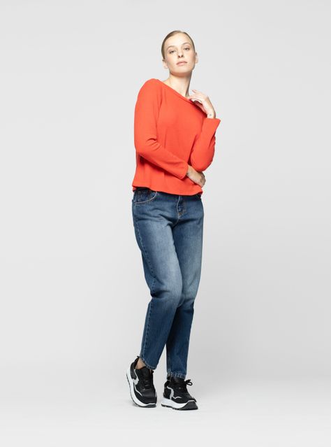 Polera Mujer Nilia Coral Lineatre-3
