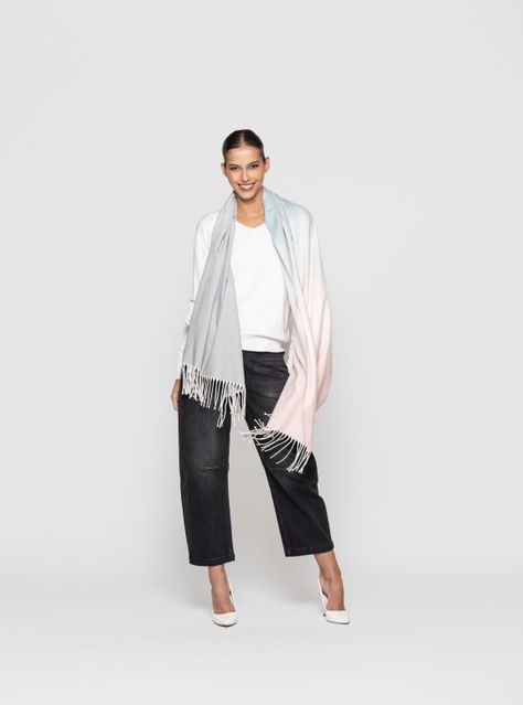 Echarpe Mujer Talia Gris Lineatre-0