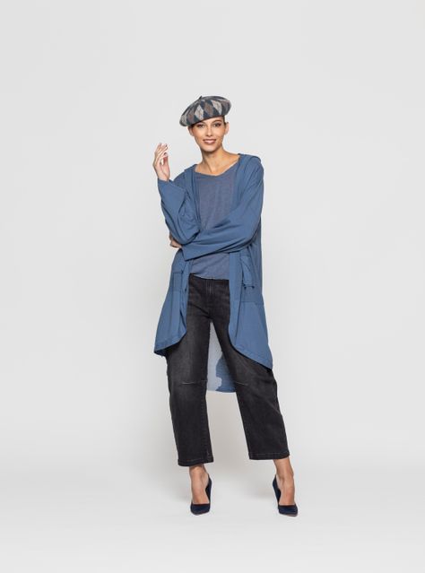 Boina Mujer Yara Azul Lineatre-1