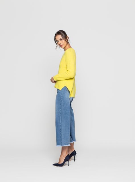 Sweater Mujer Odalys Amarillo Lineatre-0