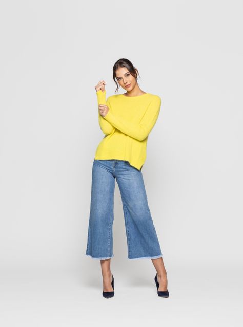 Sweater Mujer Odalys Amarillo Lineatre-2