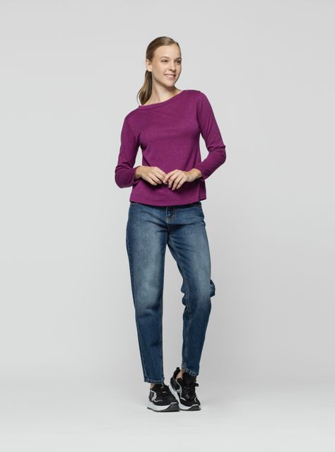 Polera Mujer Nilia Fucsia Lineatre-0