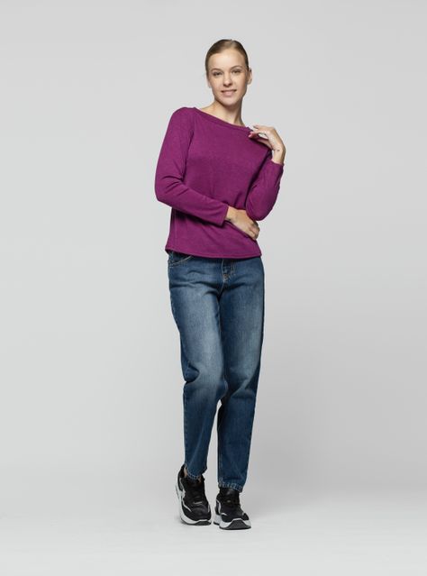 Polera Mujer Nilia Fucsia Lineatre-1