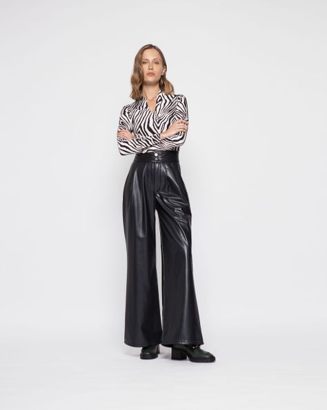Pantalon Mujer Jazmin Negro Ludovica-0