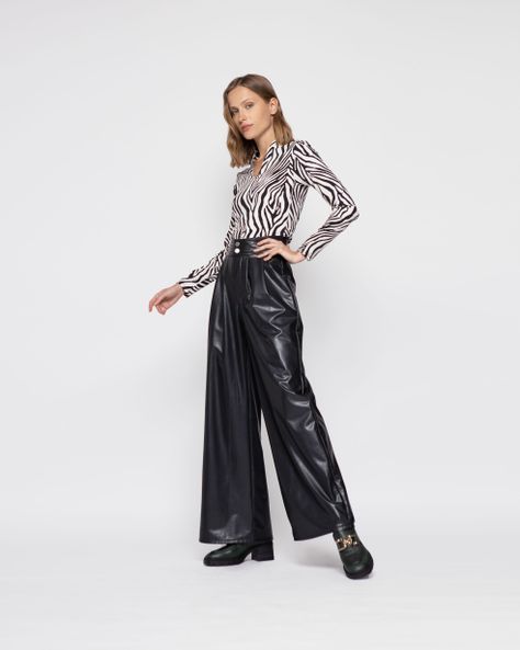 Pantalon Mujer Jazmin Negro Ludovica-1