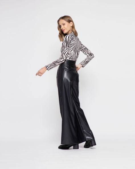 Pantalon Mujer Jazmin Negro Ludovica-2