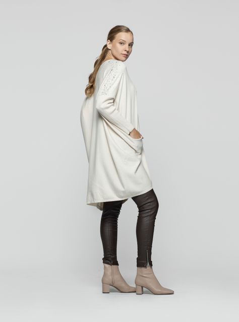 Vestido Mujer Tirza Beige Lineatre-2