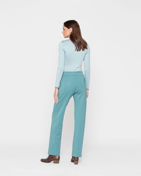 Pantalon Mujer Azucena Verde Menta Ludovica-2